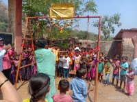 Game donated to school childrens at Takechiwadi